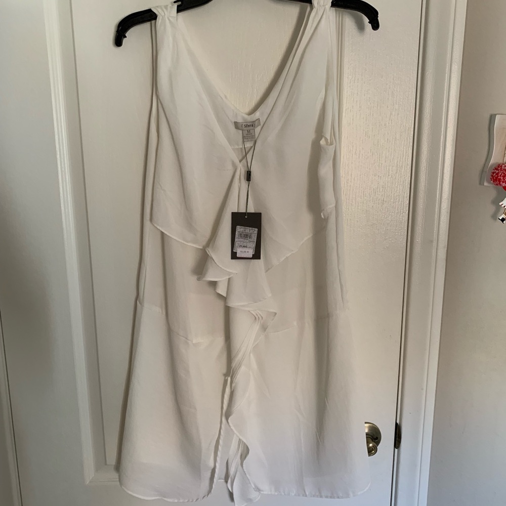 White shift dress from Barcelona